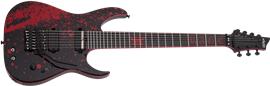 Schecter DIAMOND SERIES Sullivan King Banshee-7 FR-S Obsidian Blood  7-String Electric Guitar 2024